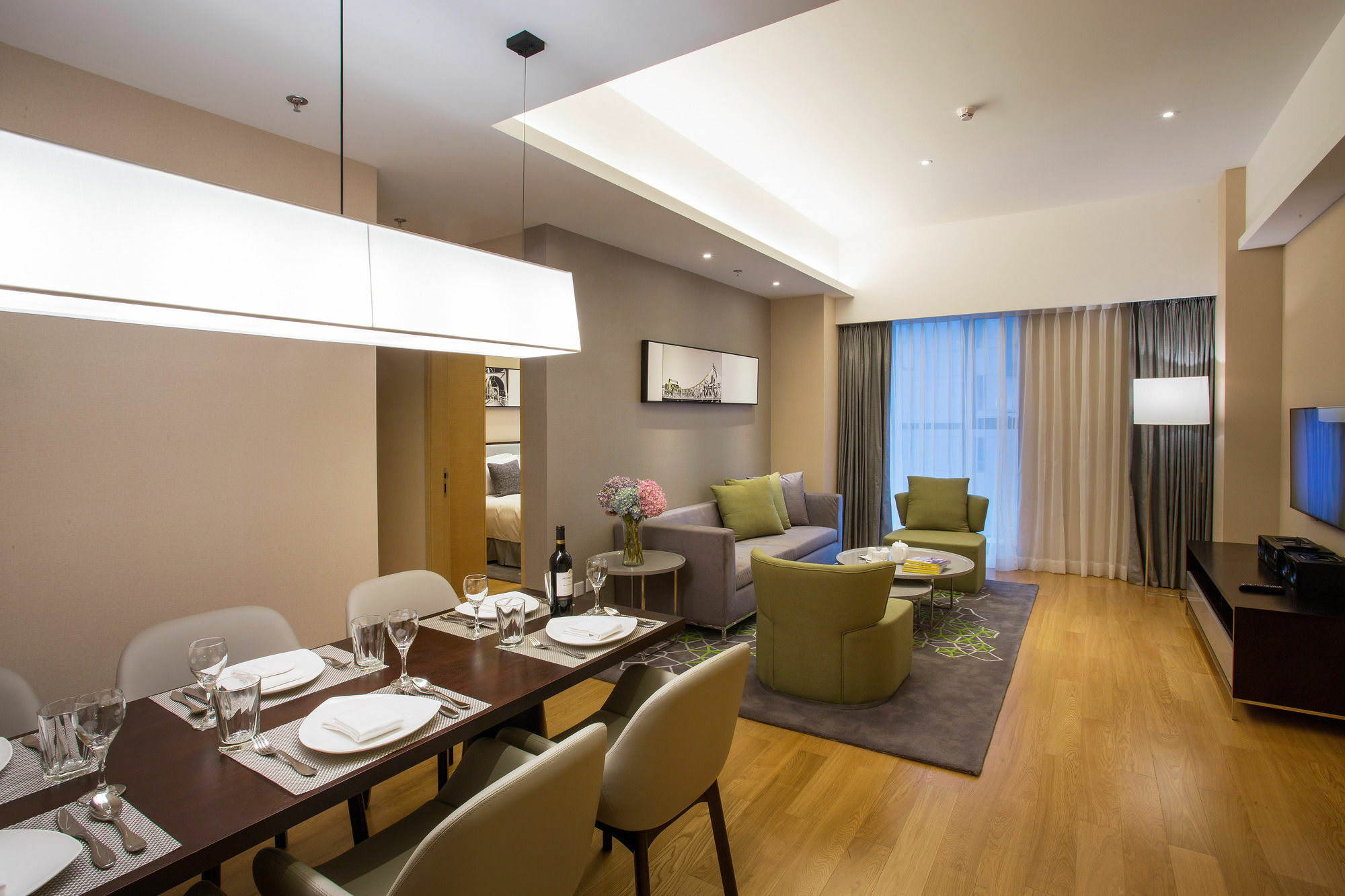 Cm Service Apartment Tianjin Exteriör bild